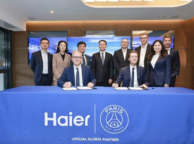 物浦、巴黎圣日尔曼全球合作伙伴凯发国际K8：海尔公司成为利